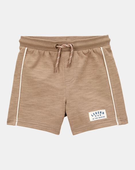 baby legend pull-on cotton shorts - brown
