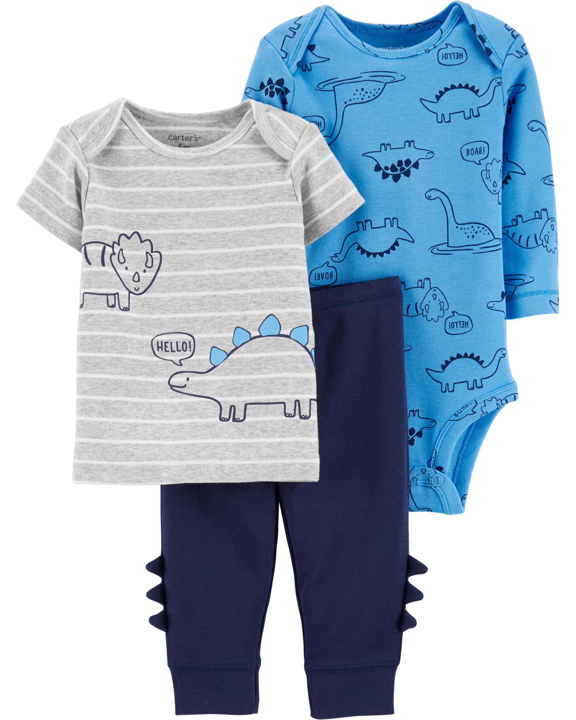 carter's dinosaur 3 piece