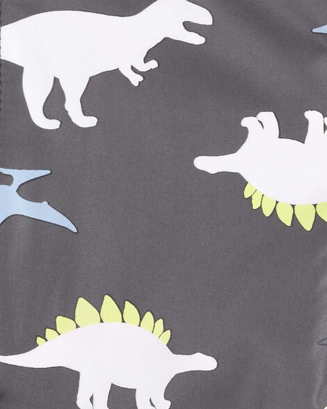  Product image 4 of Baby Dinosaur Color Changing Rain Jacket - Grey
