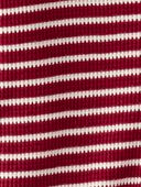 Red, White - Baby Organic Cotton Waffle Knit Striped Sleep & Play Pajamas, Selected