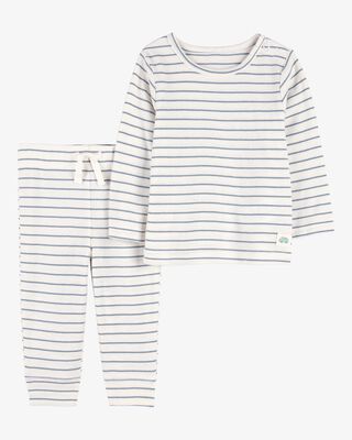 Product image 1 of Baby 2-Piece Striped Pant Set - Blue/Ivory