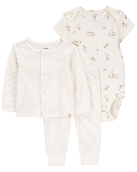  Product image 1 of Baby 3-Piece Goose Little Cardigan Set