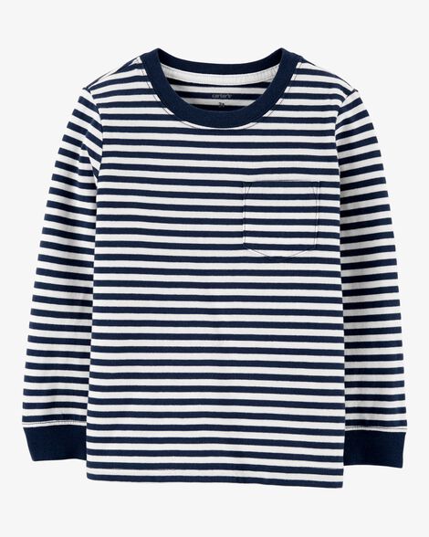  Product image 1 of Baby Striped Pocket Jersey Tee