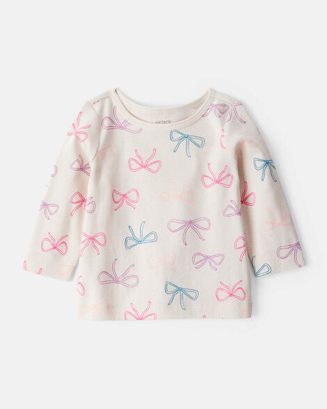 Baby Girl 3-Piece Floral Long-Sleeve Dress Set - White