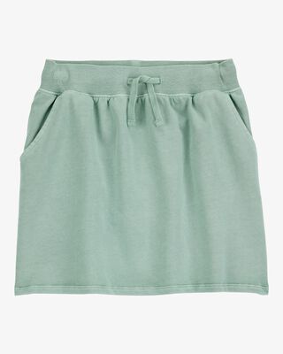 Product image 1 of Kid Active Drawstring French Terry Skort - Green