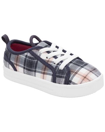 Toddler Plaid Canvas Sneakers