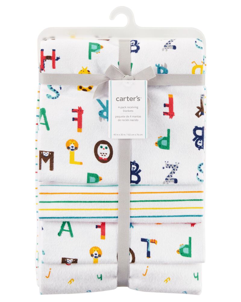4 Pack Receiving Blankets Carters Com