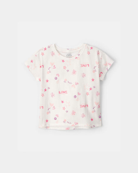 girls 'love' top - ivory