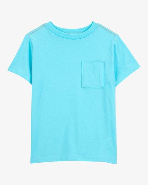 Product image 1 of Kid Solid Short-Sleeve Tee - Blue
