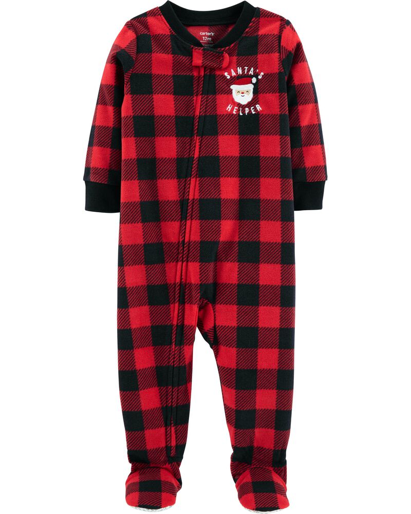 1 Piece Kid Christmas Fleece Pjs Carters Com