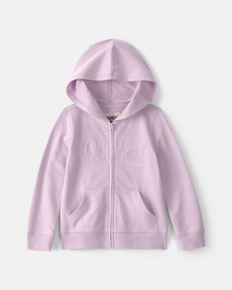 Toddler Girl OshKosh Logo Zip-Up Hoodie - Purple