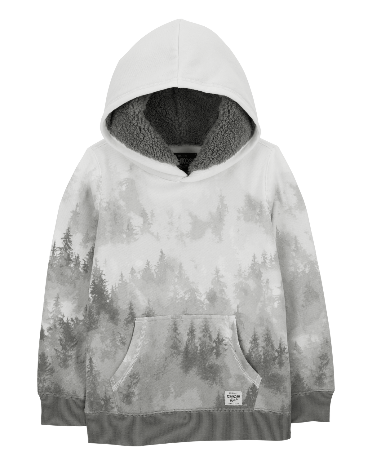 Kid Ombre Cotton Blend Hoodie - White - OshKosh | Carter's