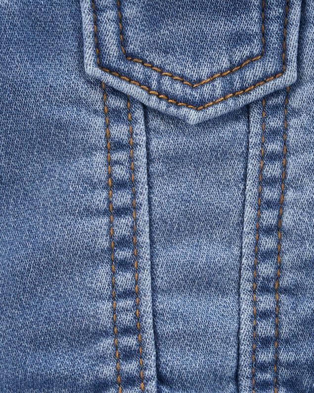Product image 2 of Baby Girl Knit-Like Denim Jacket - Dark Wash