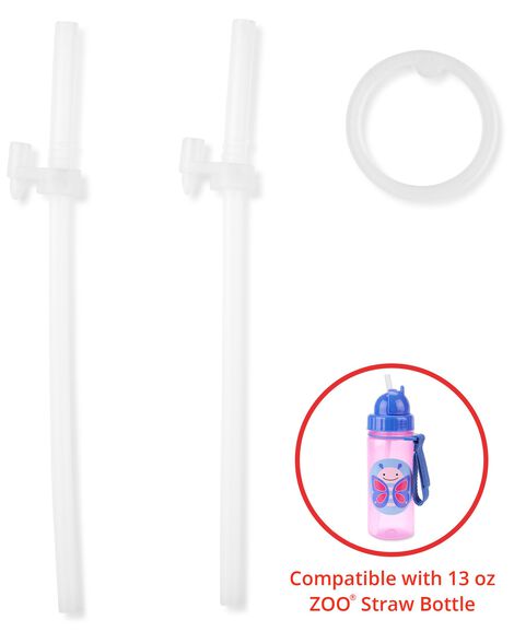  Product image 1 of Zoo Straw Bottle (13 oz) Extra Straws - 2-Pack