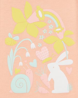 Product image 2 of Toddler Bunny Short-Sleeve Graphic Tee - Pink