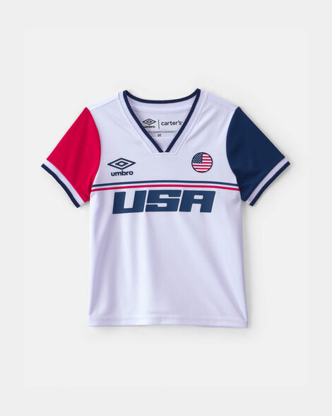 toddler umbro usa soccer jersey - red/white/blue
