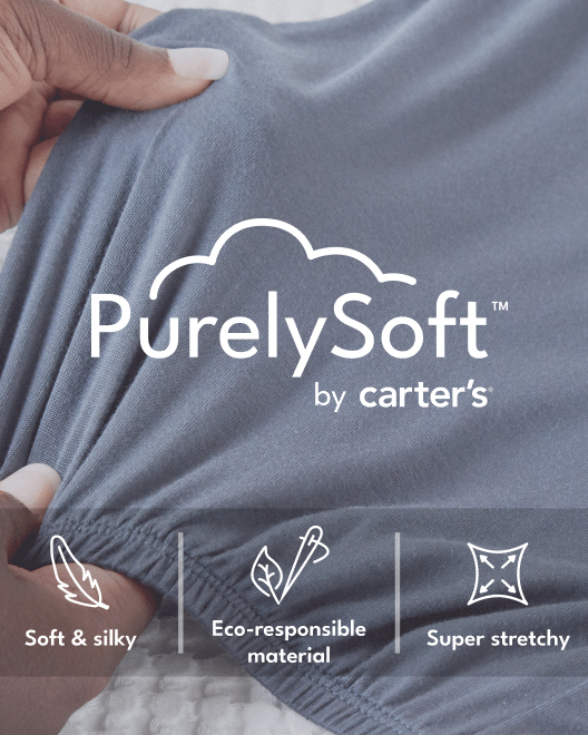 PurelySoft by carter's, soft & silky, eco-responsible material, super stretchy