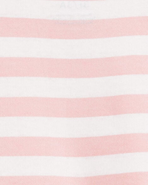  Product image 3 of Toddler Striped Short-Sleeve Dress- Pink