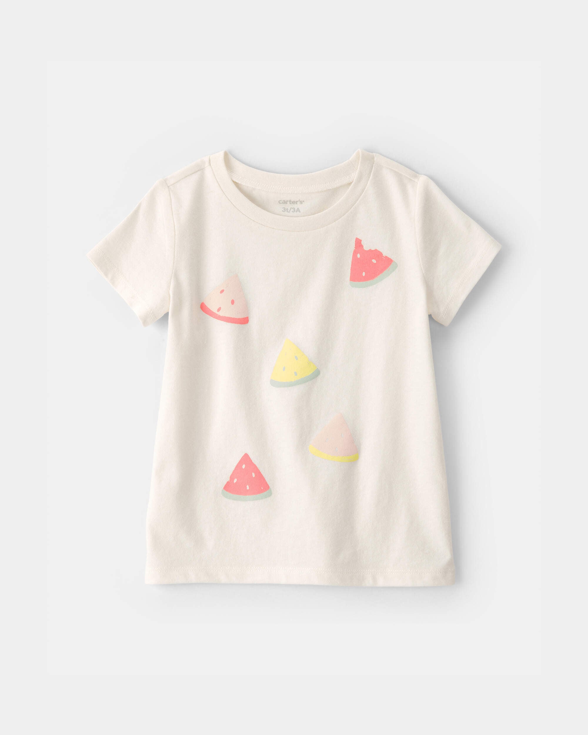 Carter's toddler girl watermelon graphic tee 4T White