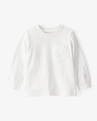 Product image 1 of Baby Long-Sleeve Pocket Tee - White