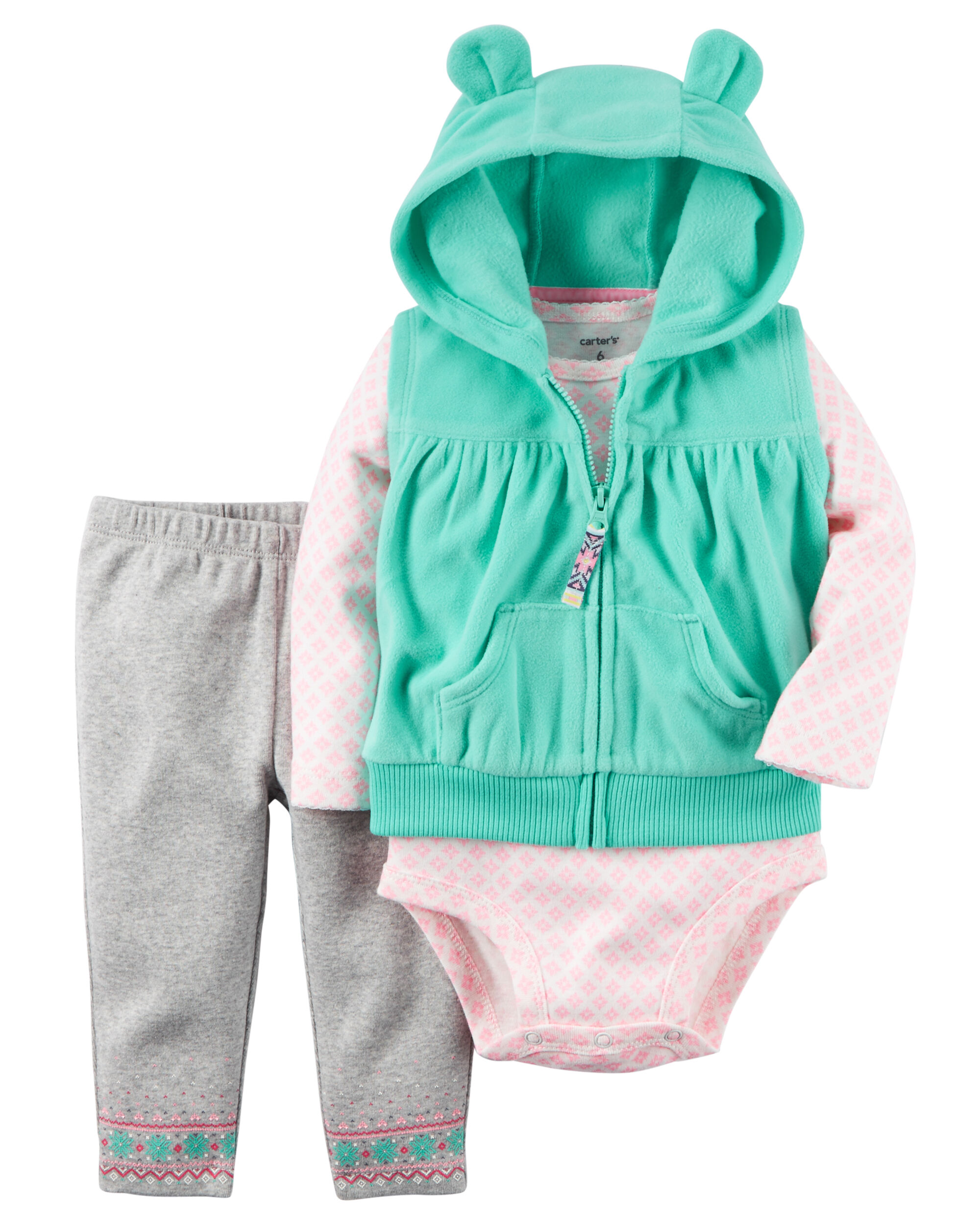 3-Piece Little Vest Set | Carters.com