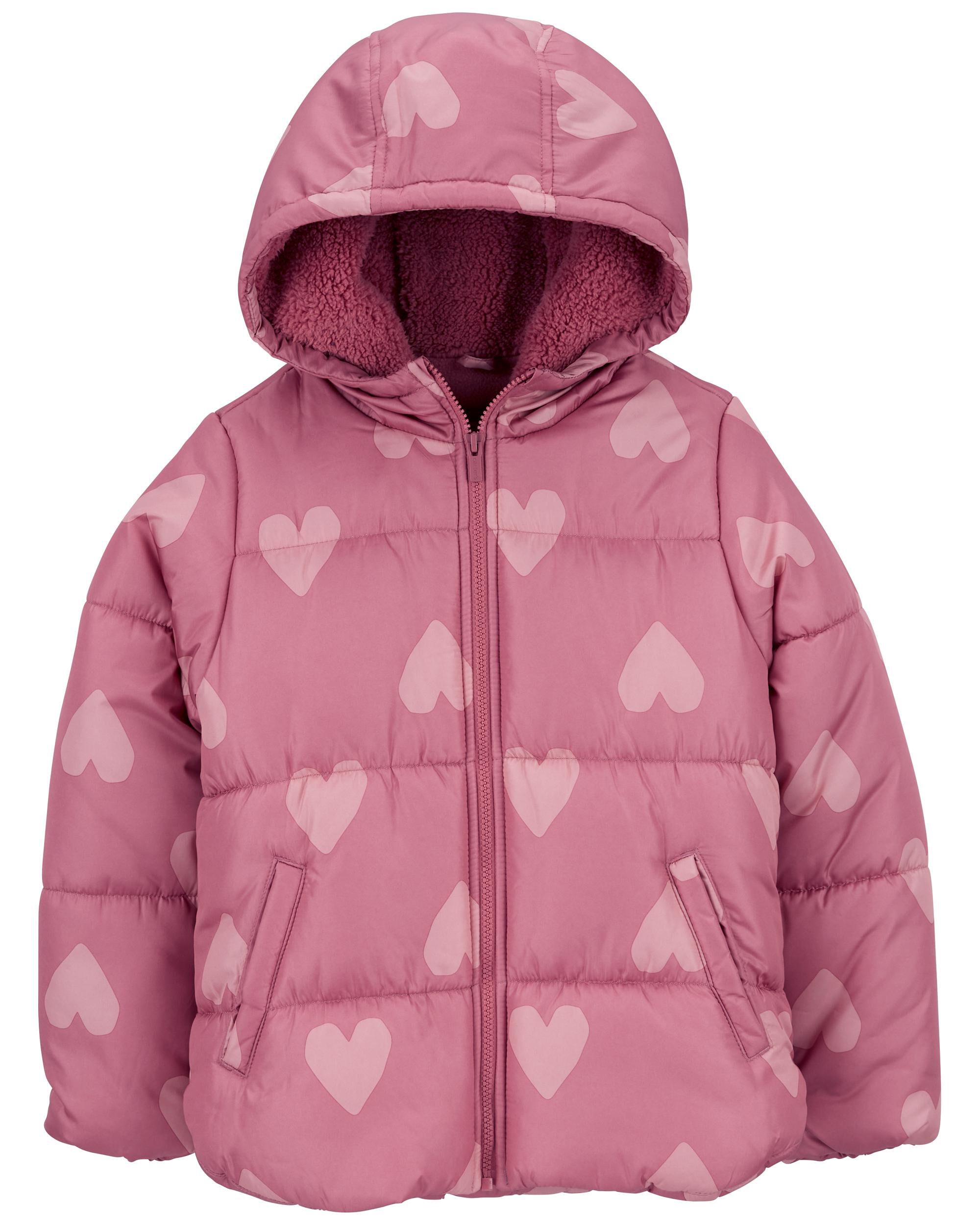 Toddler Heart Puffer Jacket - Carter's | Carter's