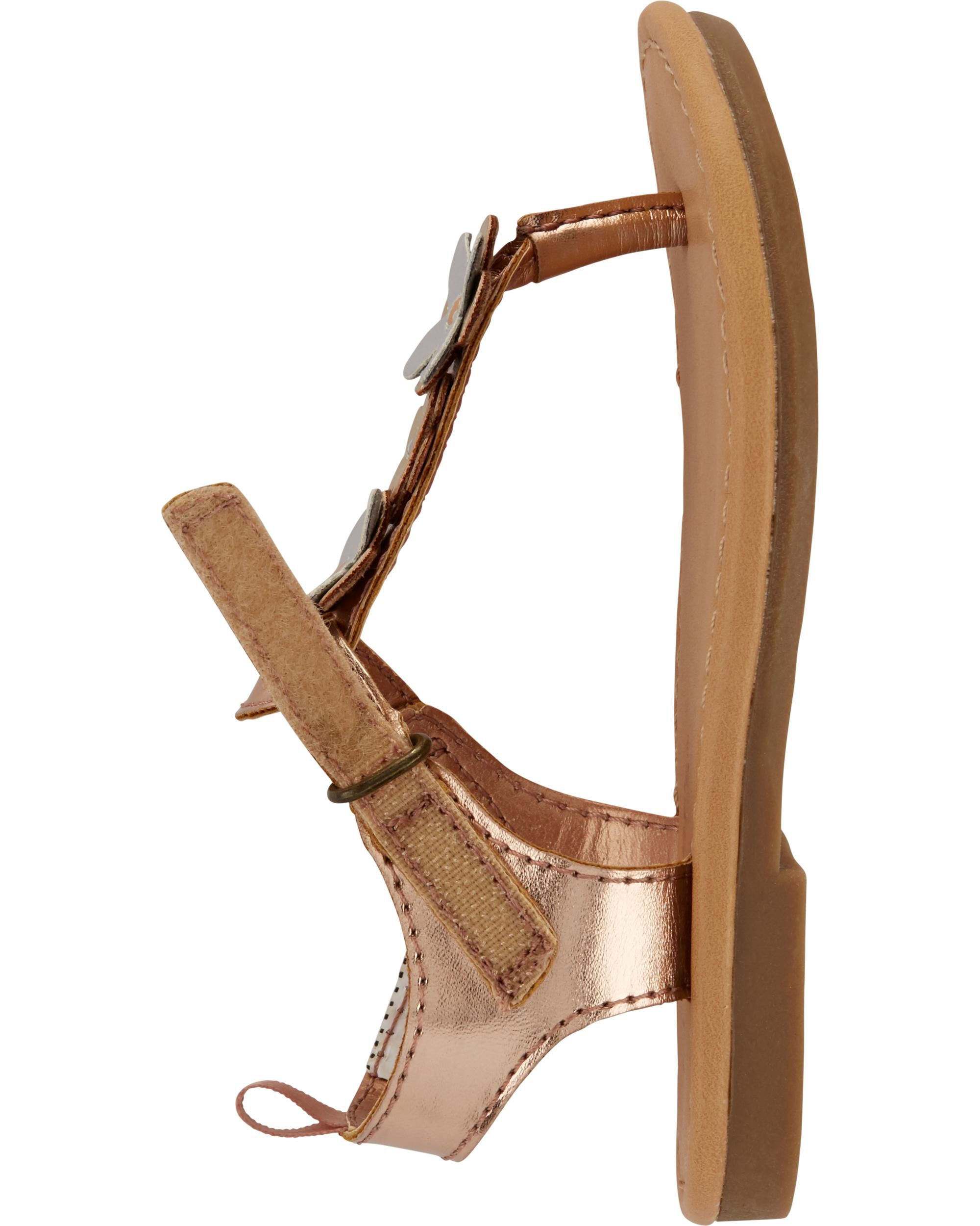 carter's metallic play sandals