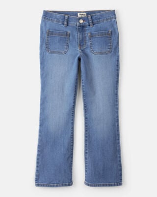 Product image 1 of Girls Denim Bootcut Jeans - Blue
