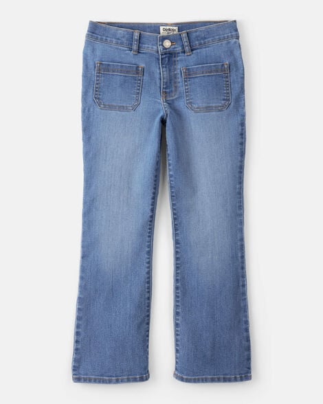 Product image 1 of Girls Denim Bootcut Jeans - Blue