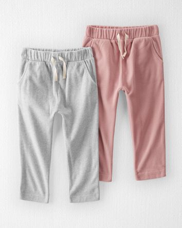 Toddler 2-Pack Recycled Fleece Pants