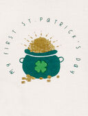 White/Green - Baby 2-Piece St. Patrick's Day Bodysuit Pant Set, Selected