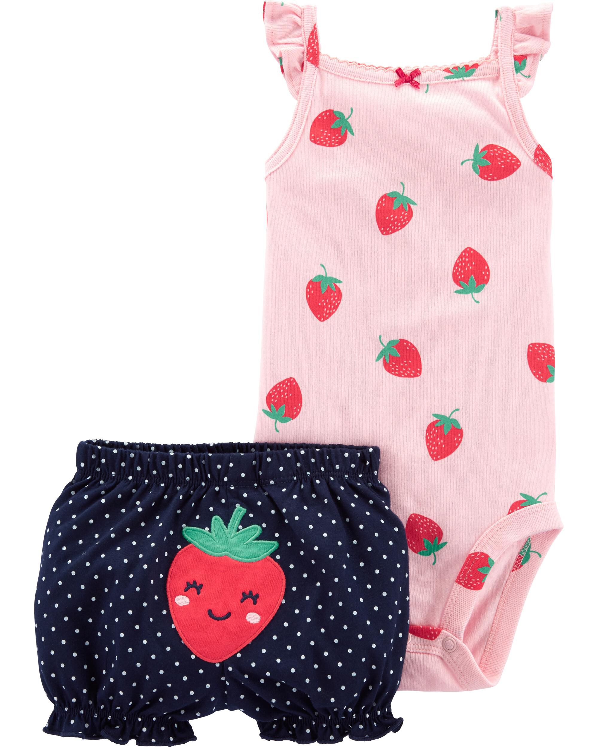 carter's strawberry outfit