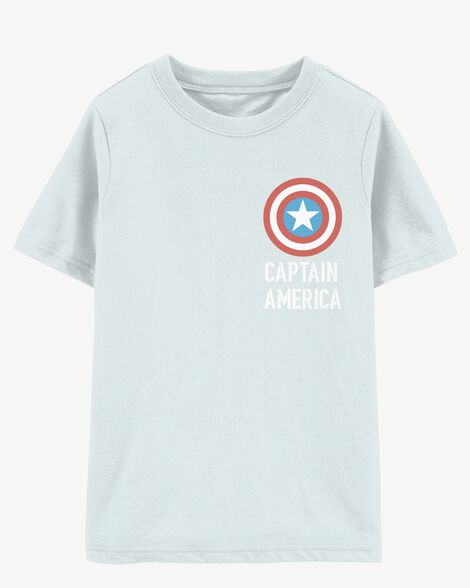 Product image 1 of Kid Marvel™ Captain America Short-Sleeve Tee - Blue