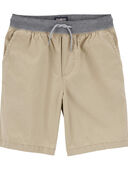Tan - Kid Drawstring Chino Shorts, Selected
