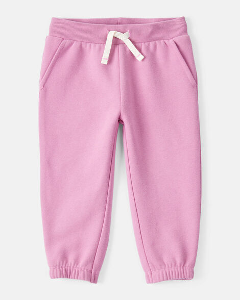 baby girl daydream fleece joggers - pink
