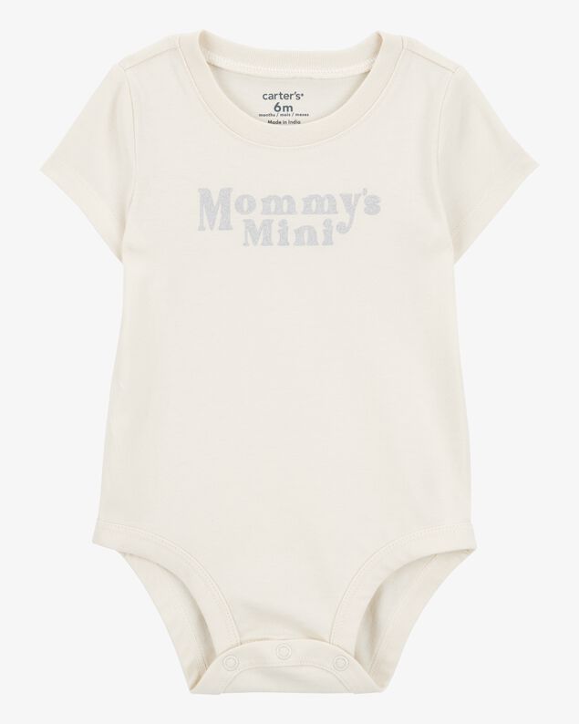 Product image 1 of Baby "Mommy's Mini" Short-Sleeve Bodysuit - Cream