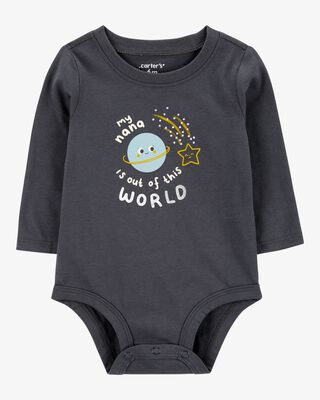 Product image 1 of Baby Nana Is Out Of This World Long-Sleeve Bodysuit