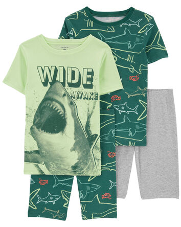 Kid 2-Pack Shark-Print Pajamas Set