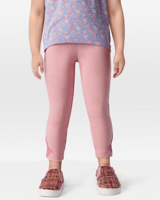 Product image 1 of Toddler Lace Detail Ribbed Leggings
