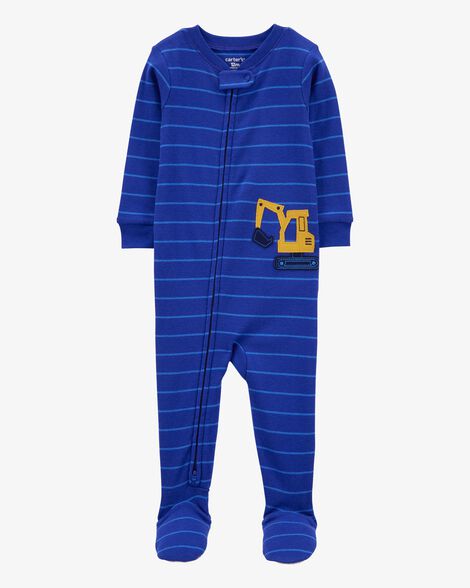  Product image 1 of Toddler 1-Piece Construction 100%  Cotton Footie Pajamas