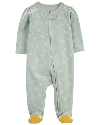 Baby Zip-Up PurelySoft Sleep & Play Pajamas - Carter