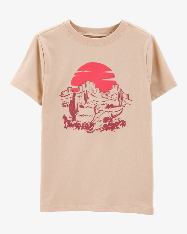 Product image 1 of Kid Desert Landscape Short-Sleeve Graphic Tee - Khaki