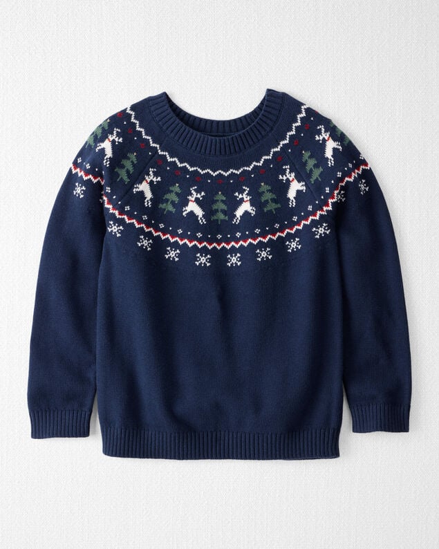 Product image 1 of Kid Fair Isle Organic Cotton Sweater