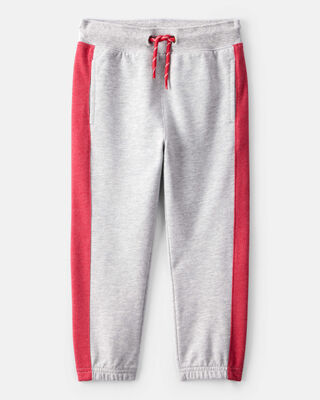 Product image 1 of Toddler Boy Striped French Terry Joggers - Gray