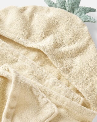 Product image 2 of Toddler Organic Terry Cotton Pineapple Towel