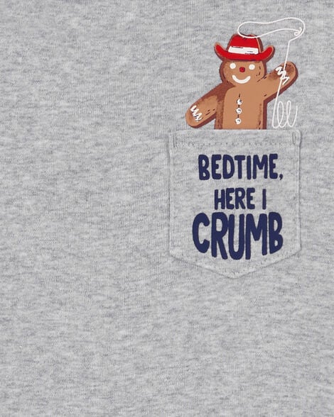 Product image 2 of Toddler 2-Piece Gingerbread Cotton & Fleece Pajamas