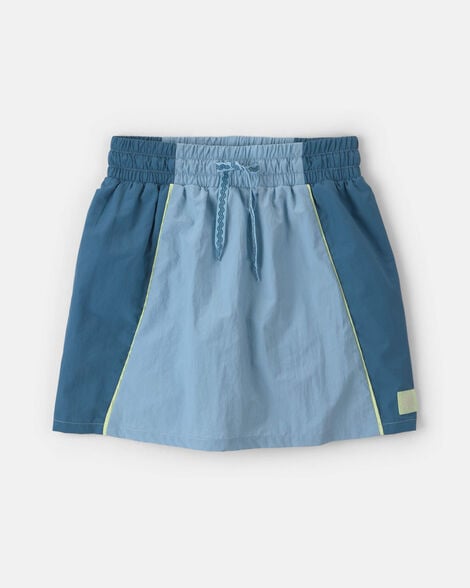girls colorblock skort - blue