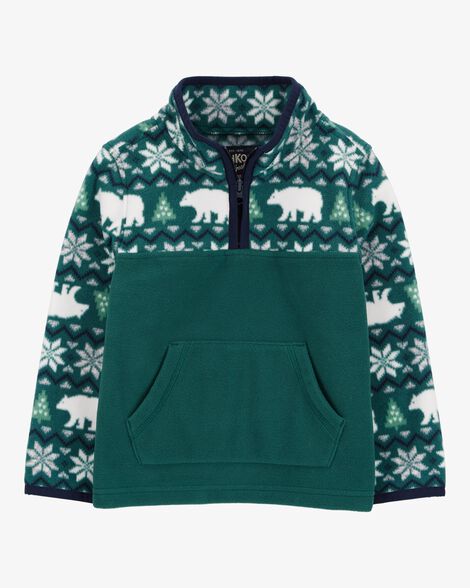  Product image 1 of Toddler Fair Isle Quarter-Zip Microfleece Pullover