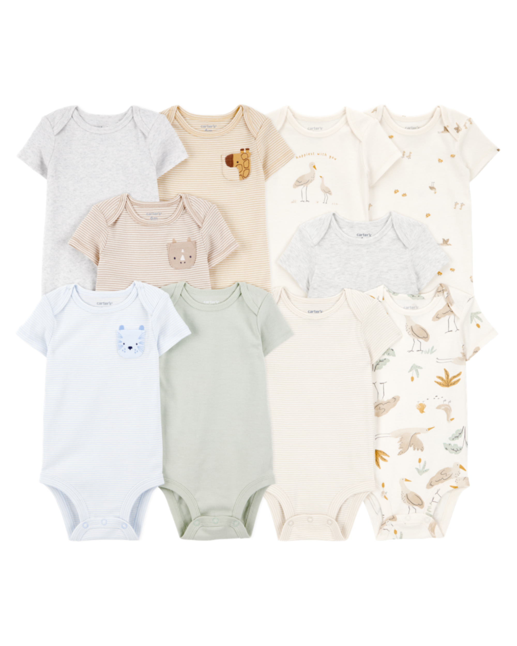Baby 10-Pack Short-Sleeve Bodysuits