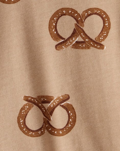 Baby Boy Pretzel Print Long-Sleeve Tee - Brown